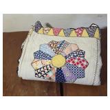 Vintage Dresdon Plate Quilt Handmade