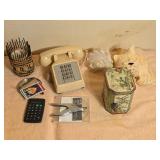 House Phone, Canister, Candle, Conch Shells x2