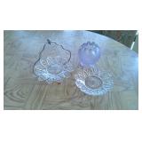 Vintage Fenton Frosted Bowl, Glass Side Dishes