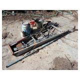 Step Ladder, Shovel, Rake, Limb Cutter