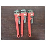 Ridged Pipe Wrenches 14' Qty 3