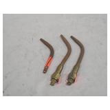 L-Tech No.6 Welding Nozzles Qty 3, 1 Missing Base