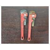 Ridged Pipe Wrenches 14' Qty 2