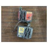 DeWalt Chargers Qty 2 DCB115, DCB112