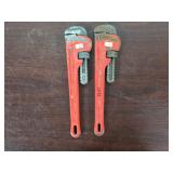 Ridged Pipe Wrenches 14' Qty 2