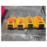 DeWalt 20v 2AH Batteries QTY4