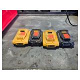 DeWalt 20v 2AH Batteries QTY4
