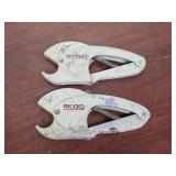Ridgid # 138 Tubing Cutter 1/8- 1-1/2 Qty 2