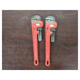 Ridged Pipe Wrenches 14' Qty 2