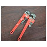 Ridged Pipe Wrenches 14' Qty 2