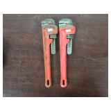 Ridged Pipe Wrenches 14' Qty 2
