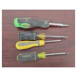 4 Phillips Head Screw Drivers