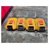 DeWalt 20v 2AH Batteries QTY4