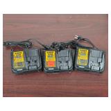 DeWalt Chargers DCB115 Qty 3