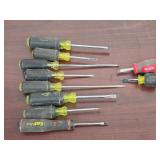 Stanley Screw Drivers, All Flathead Qty 10