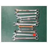 Various Open Ended Wrenches Qty 10