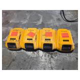 DeWalt 20v 2AH Batteries QTY4