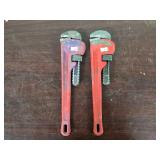 Ridged Pipe Wrenches 14' Qty 2