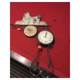 Clocks Metal Battery Operated Untested x2