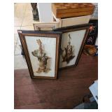 Framed Art Depicting Dead Hare & Game Birds