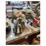 Elephant Statue Made Of Resin, Damaged, 21'x16'