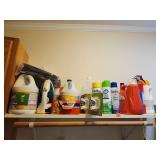 Contents Of Shelf Cleaning Supplies, Starch,Bleach