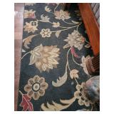 Area Rug 121'x95', Damaged,  Dog Hair