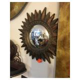 Sunburst Wall Mirror Hard Plastic 15' Dia.