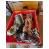 Wood Statues Depicting Shouxing x2