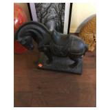 Vintage Cast Iron Horse Statue