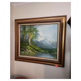 Oil On Canvas Framed Artwork By L.Teal 27'x32'