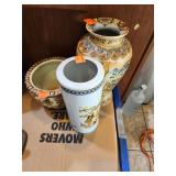 Vases x3 Oriental Design