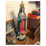 Plaster Statue Of The Virgin Mary 52'x15'