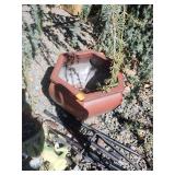 Cement Flower Pot & Yard Decorations Damaged