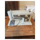 Sears Kenmore Sewing Machine In Cabinet