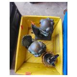 Brass Foo Fogs Statues x2 9.5'x5.5'