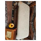 Wood Storage Bench With Upholstered Top 47'x19'
