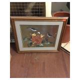 Hand Painted Artwork On Silk x2 22'x18'