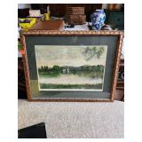 Framed Art Watercolor 26'x20'