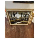 Framed Artwork Oil On Canvas By Johm 24'x20'