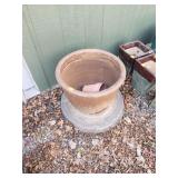 Ceramic Flower Pot With Base