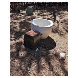 Contents Of Garden, Flower Pots, Firewood