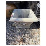 Cement Flower Pots x2