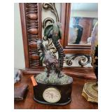 Brass Giraffe Quartz Clock 10'x5.5'