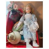 Lamp Base, Trinket Box, Religious Art, Doll