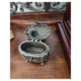 Brass Indian Elephant Trinket Box 5.5'x5.5'