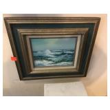 Framed Artwork Oil On Canvas 18'x16'