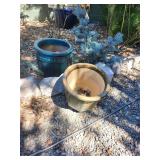 Ceramic Flower Pots x2