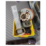 Panasonic Speaker, Alarm Clock, Tasco Binoculars