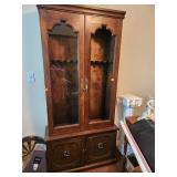 Gun Cabinet, Damaged, Glass Missing, 76'x36.5'x13'